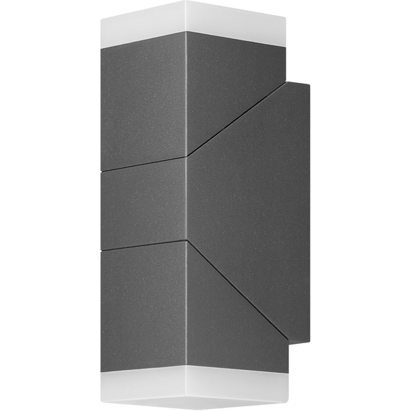 Kinkiet Orno MORPH LED 12W, podwójna lampa elewacyjna, 1100lm, IP54, 4000K, szary