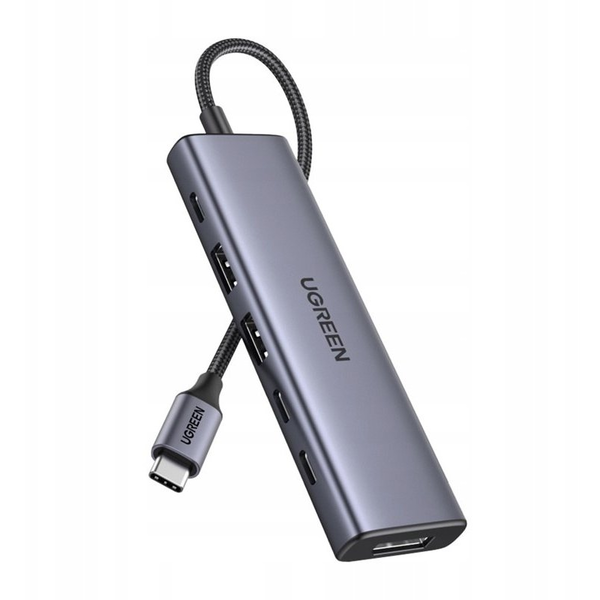 UGREEN CM511 Hub Adaptér USB-C 6v1 DisplayPort 4K 2xUSB 2xUSB-C PD 100W