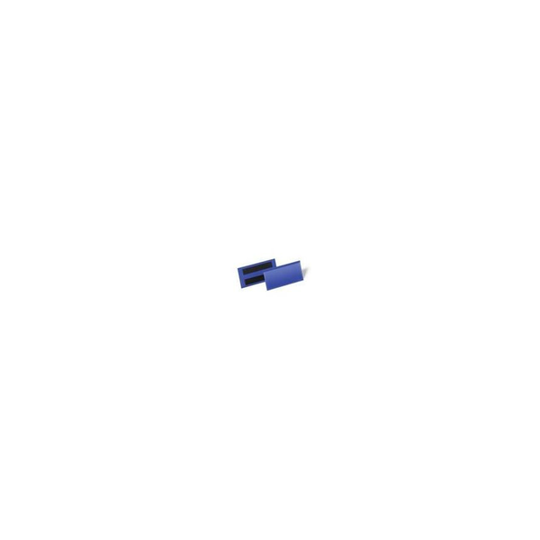 DURABLE magnetische Etikettentasche 150x67mm 50er Pck blau