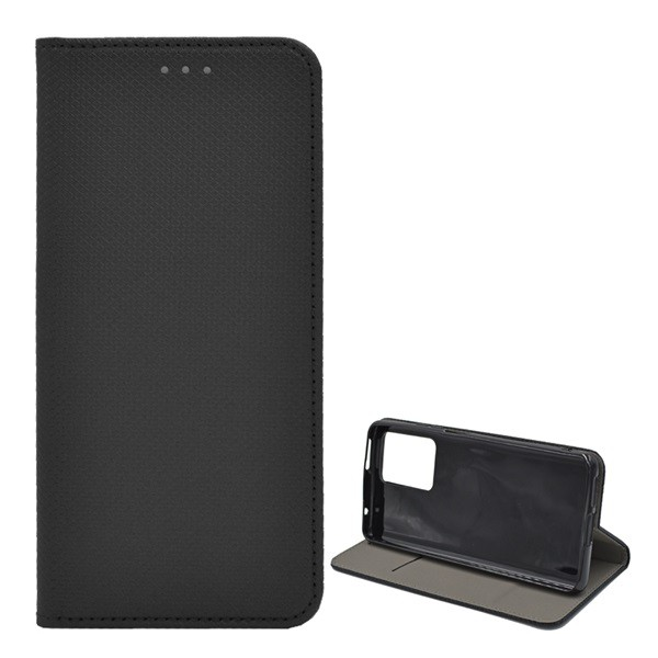 Tok álló, bőr hatású (FLIP, oldalra nyíló, asztali tartó funkció, rombusz minta) FEKETE [Xiaomi 11T Pro] (5996591125220)