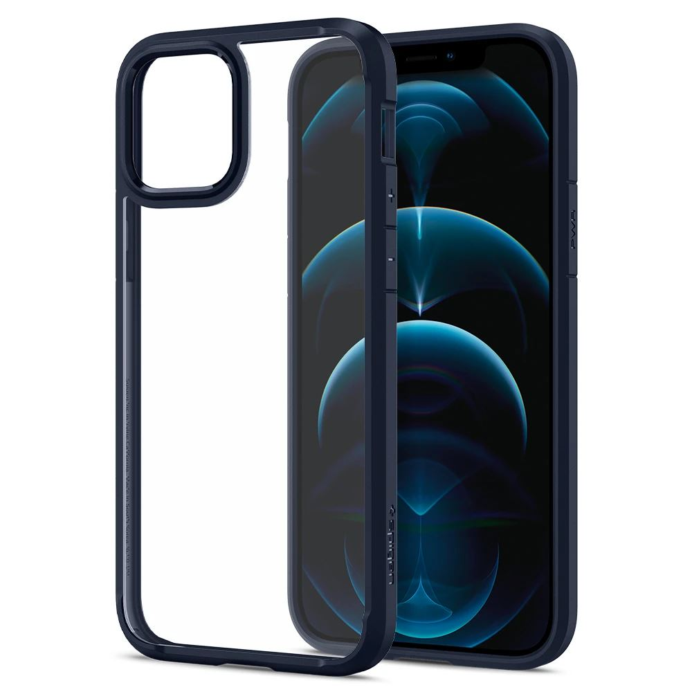 Spigen Ultra Hybrid Apple iPhone 12/12 Pro tok átlátszó-kék (ACS02251) (ACS02251)