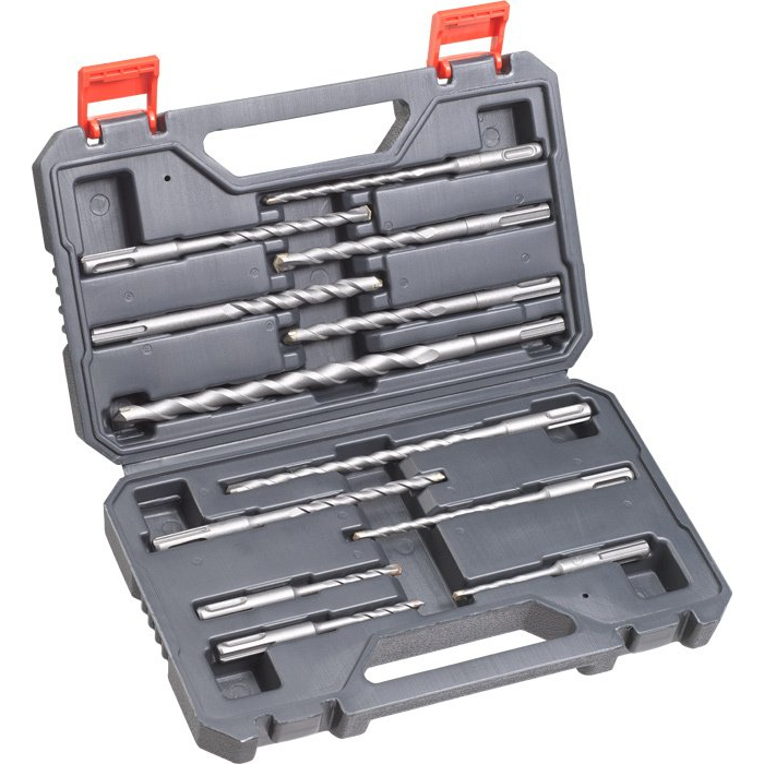 kwb 240280 40CR acél Kalapácsfúró készlet 12 részes 5 mm, 6 mm, 8 mm, 10 mm, 12 mm, 14 mm SDS-Plus 1 db (240280)