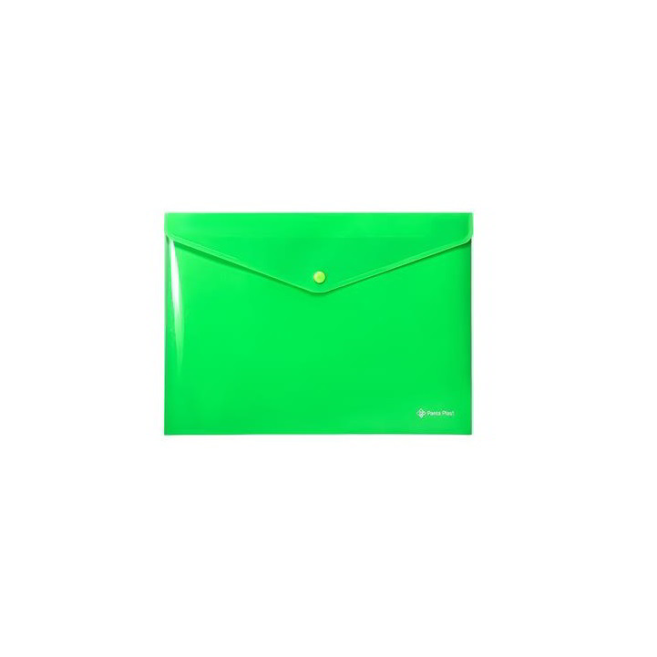 Panta Plast A4 Patentos irattartó tasak - Neon zöld (0410-0085-04)