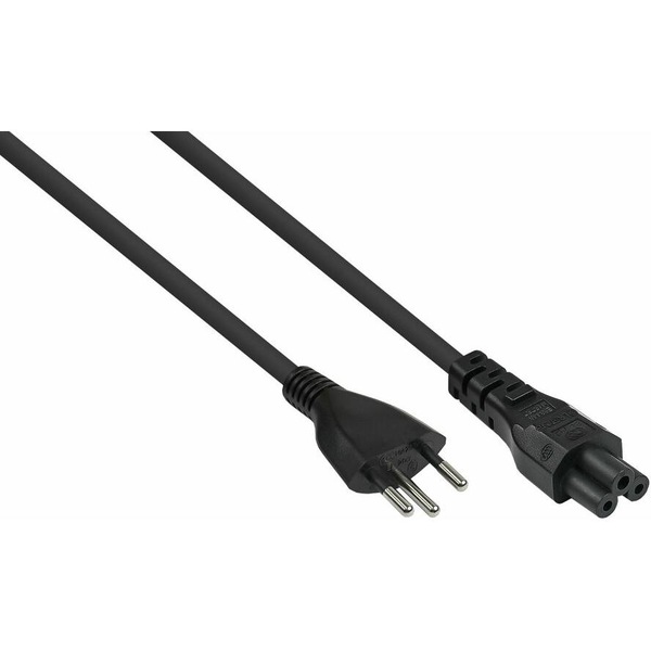 kabelmeister Netzkabel Schweiz Typ J an C5 schwarz 1,8m