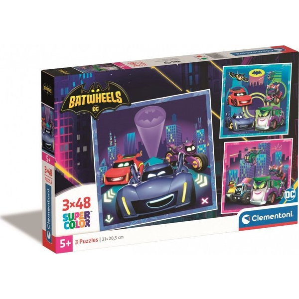 Clementoni Supercolor Batwheels Puzzle 48 pz Fumetti