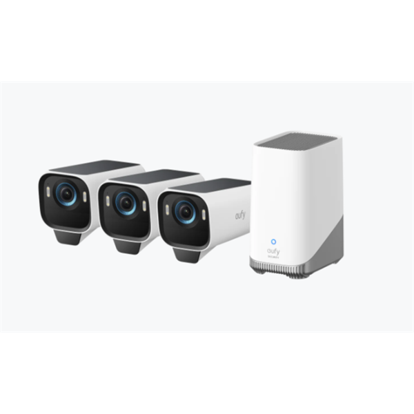 Anker Eufy EufyCam S3 Pro IP Kamera Rendszer (1x rögzítő / 3x bullet kamera) (T88933W1)