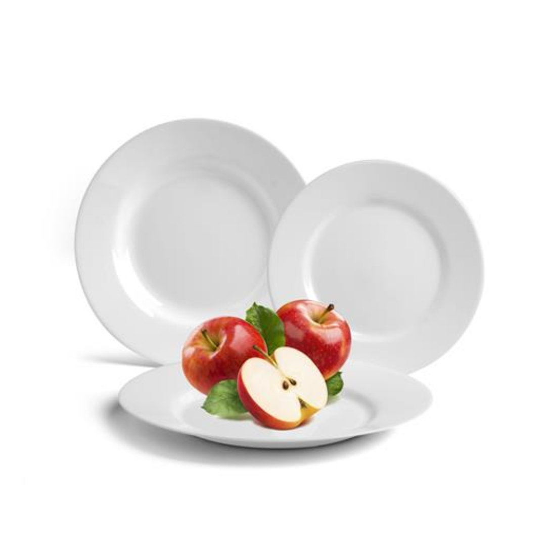 Gastroline Lapostányér 25 cm - Fehér (24 db) (1200GAS013)