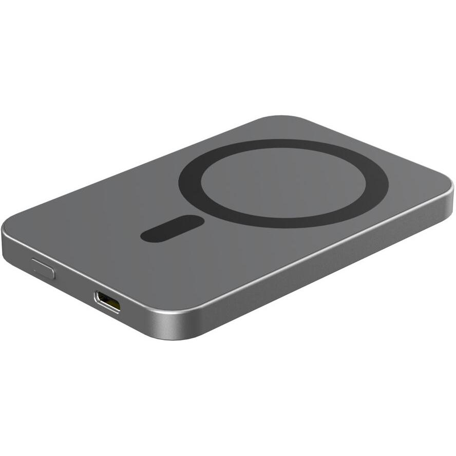 RealPower PB-5000 MAG Power Bank 5000mAh - Szürke (414906)