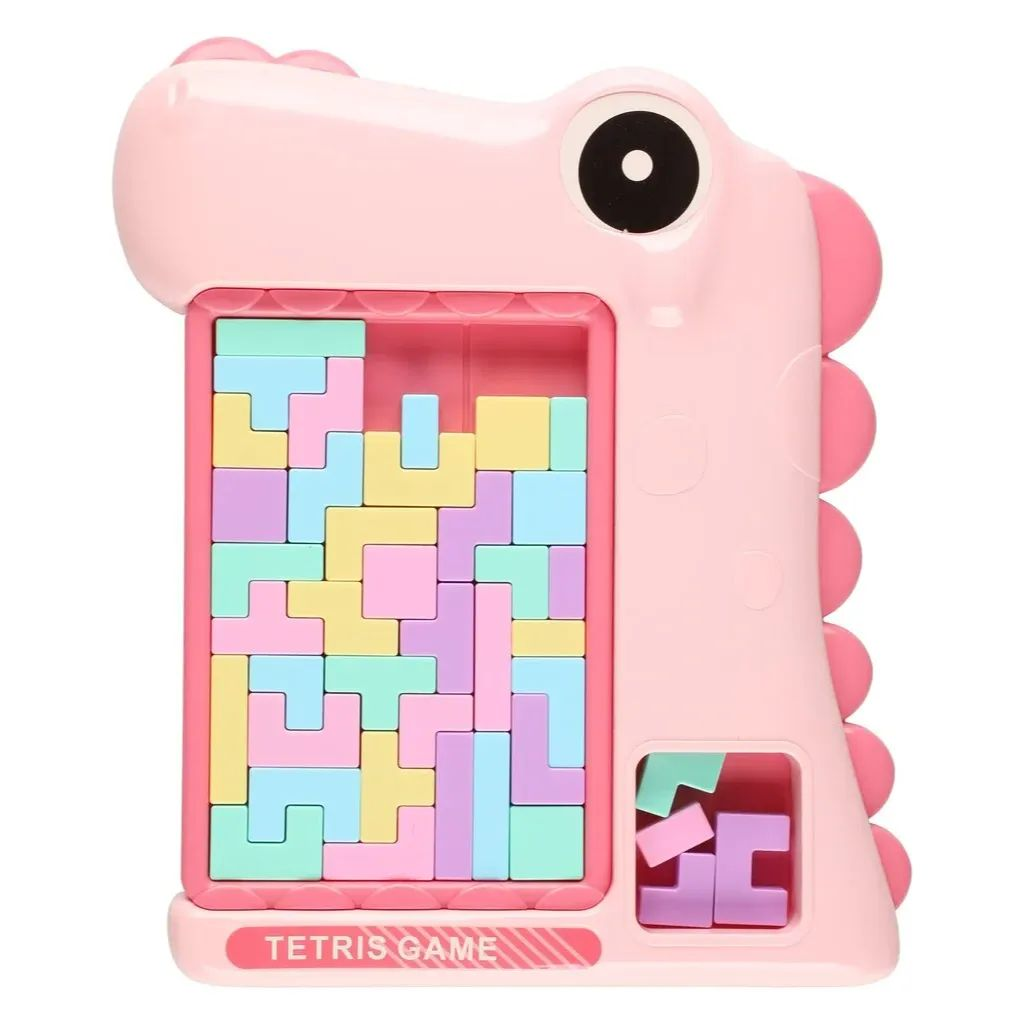 Dinoszaurusz formájú tetrisz játéktábla - Pink (24)