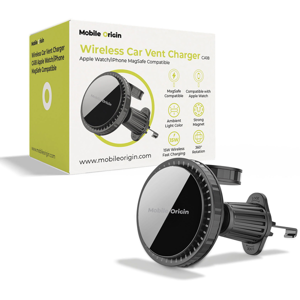 Držiak do mriežky ventilácie Mobile Origin čierny