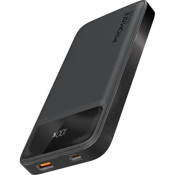 Promate Torq-10 Power Bank 10000mAh 20W fekete