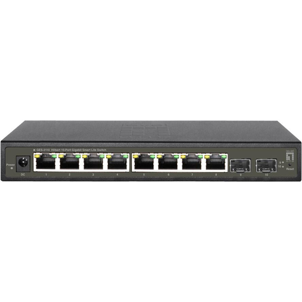 LevelOne GES-2110 hálózati kapcsoló Vezérelt L2 Gigabit Ethernet (10/100/1000) Fekete