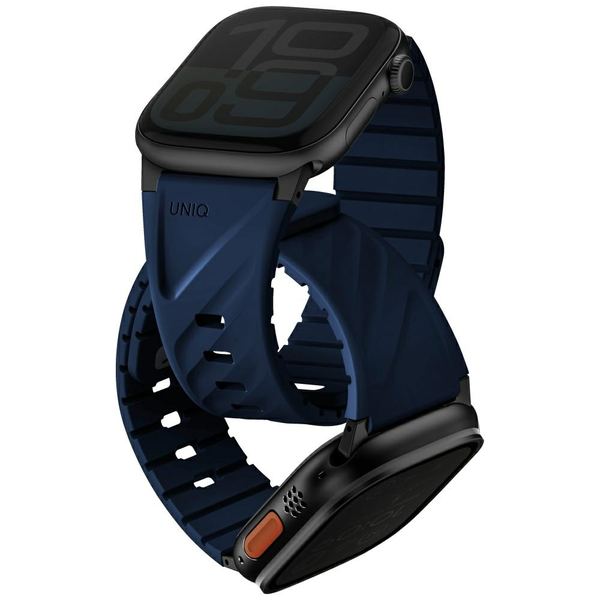 UNIQ Fluo Apple Watch 40/41/42/44/45/46/49mm mágneses szíj, kék SP113003