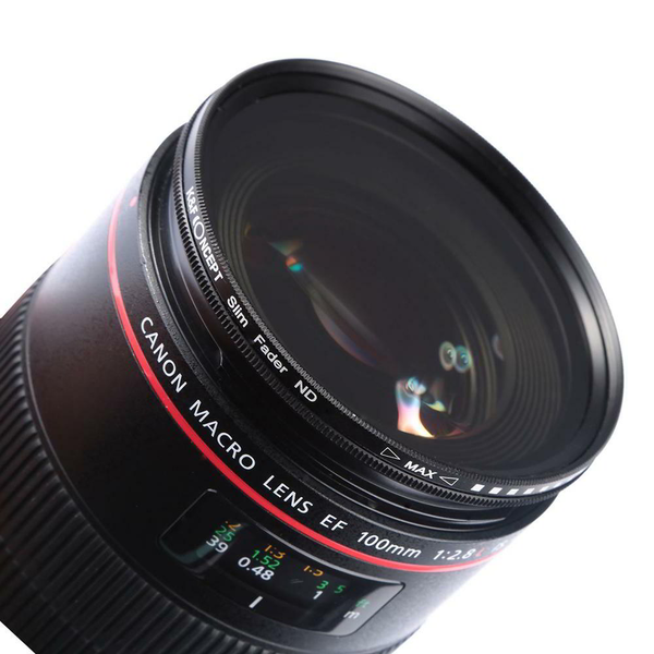 K&F Concept Slim vario ND 2-400 променлив сив филтър, 77 mm