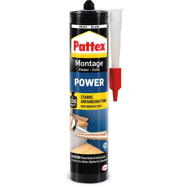 Pattex Montage Power Kleber, Kartusche mit 370g (9H PXP37)