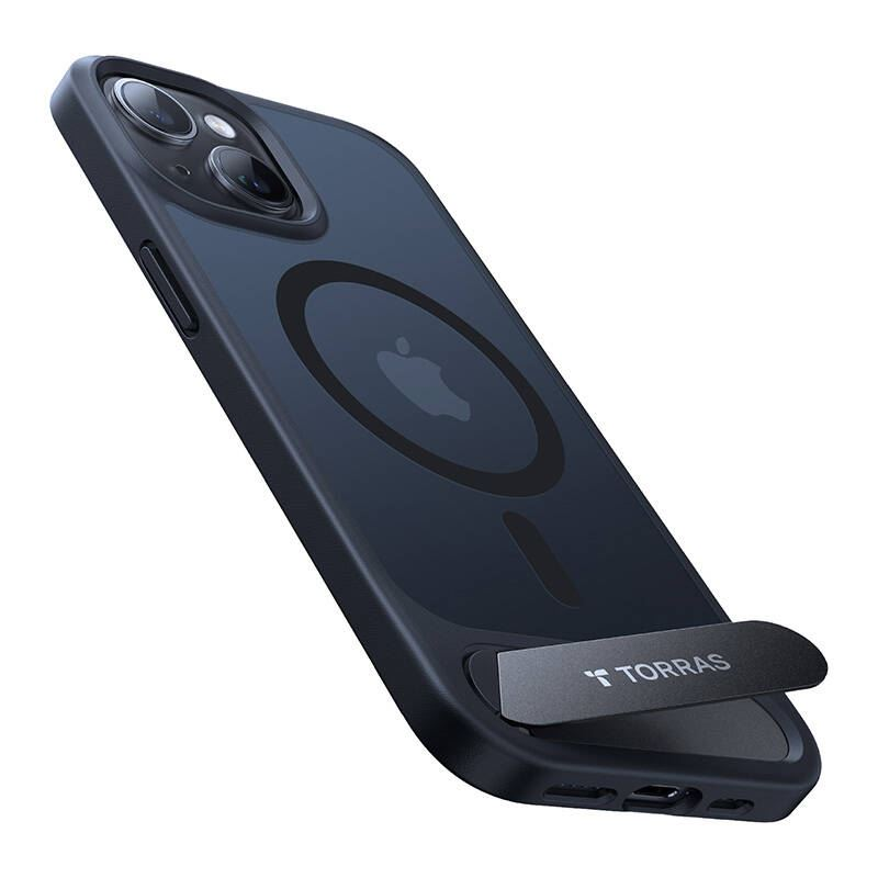 Torras UPRO Pstand iPhone 15 Pro tok fekete (X00FX0383) (X00FX0383)