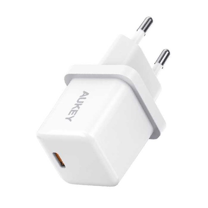 AUKEY PA-F5 Hálózati USB-C töltő - Fehér (20W) (PA-F5 WHITE OEM)