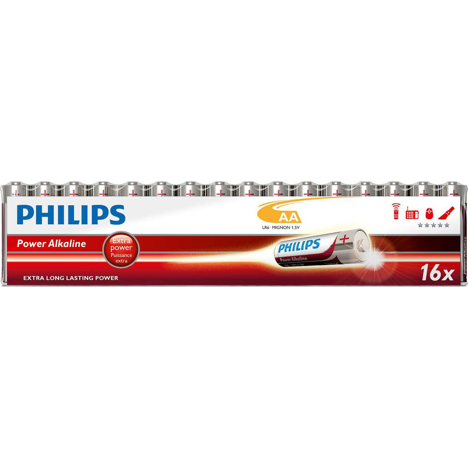 Philips Power Alkaline LR6P16F/10 baterka Nabíjateľná batéria AA Alkalický (PHIL-LR6P16F/10)