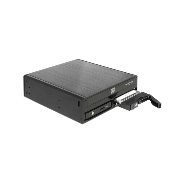 DELOCK Wechselrahmen 1x 5,25" Slim Laufw. + 2x 2.5" SATA HDD