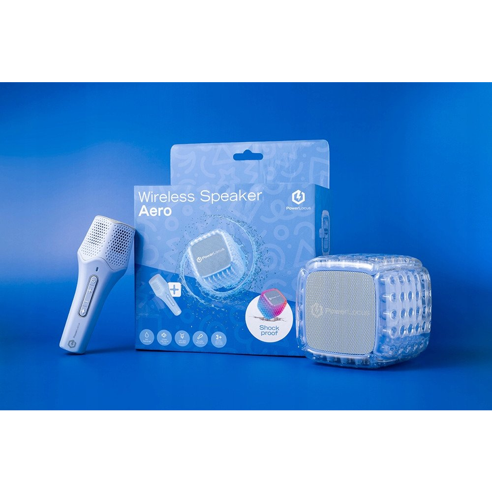 POWERLOCUS Bluetooth hangszóró karaoke gyerekeknek kék-lila (PL750569)