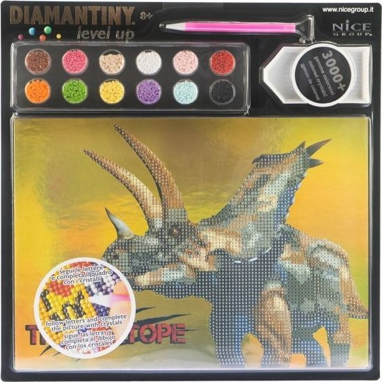 DIAMOND MOSAIC - LEVEL UP - TRICERATOPS (Gyémántmozaik - Szintlépés -