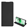 DUX DUCIS SKIN PRO tok álló, bőr hatású (FLIP, oldalra nyíló, bankkártya tartó, asztali tartó funkció) FEKETE [Realme C35]