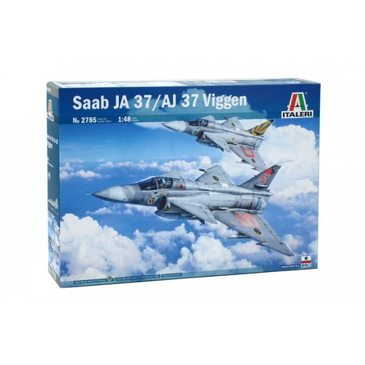 Italeri SAAB JA 37 Jaktviggen vadászrepülőgép műanyag modell (1:48) (2785)