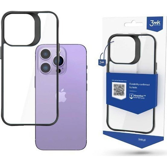 3mk Satin Armor Case+ átlátszó, TPU és PC anyagú telefontok Apple iPhone 14 Pro Max (5903108476942)