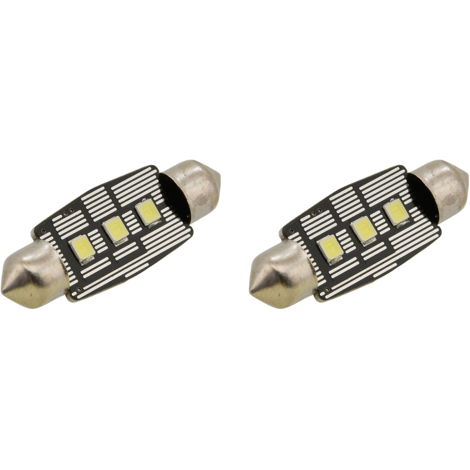 COMPASS Izzó 3 LED SMD 12V suf.11X38 SV8.5 NEW-CAN-BUS fehér 2 db (8591686338270)