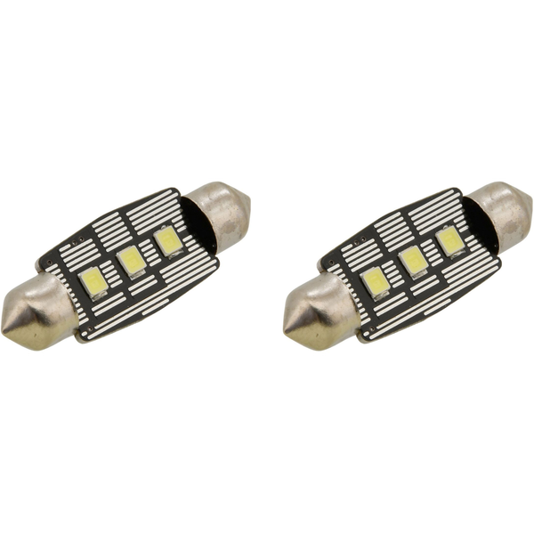 COMPASS Izzó 3 LED SMD 12V suf.11X38 SV8.5 NEW-CAN-BUS fehér 2 db