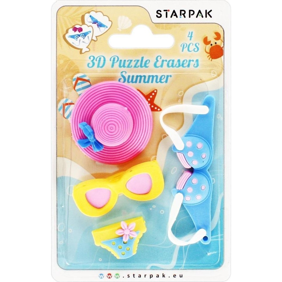 Radírgumi 4 db-os - Vakáció (STK GUM25)