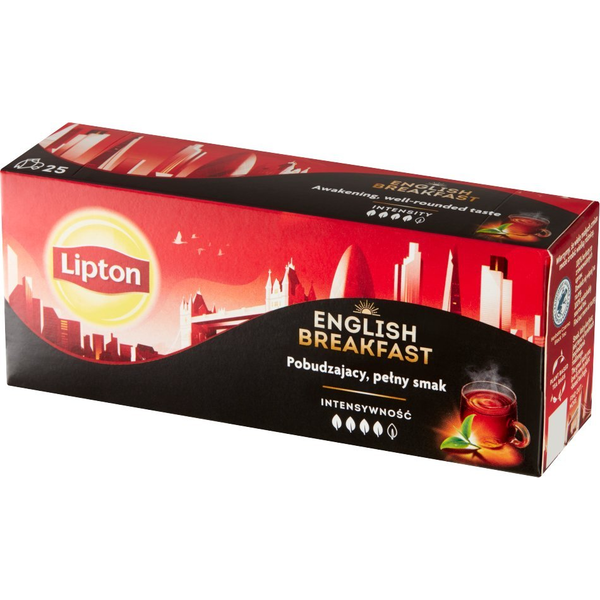 Lipton English Breakfast fekete tea (25 filter)