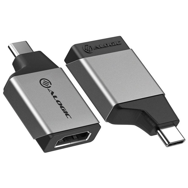 ALOGIC ULCHDMN-SGR USB grafisk adapter 3840 x 2160 pixel Sort, Grå