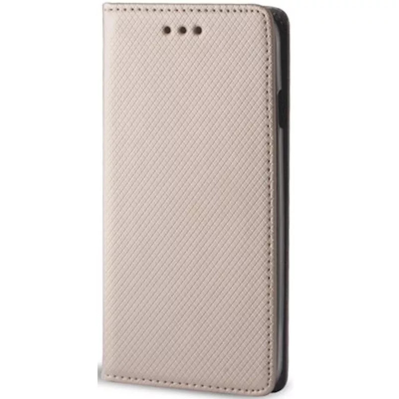 Samsung Galaxy S24 SM-S921, Oldalra nyíló tok, stand, Smart Magnet, arany (TS1402)