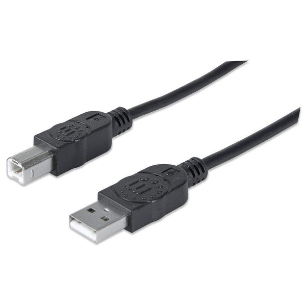 Manhattan 337779 cavo USB USB 2.0 5 m USB A USB B Nero