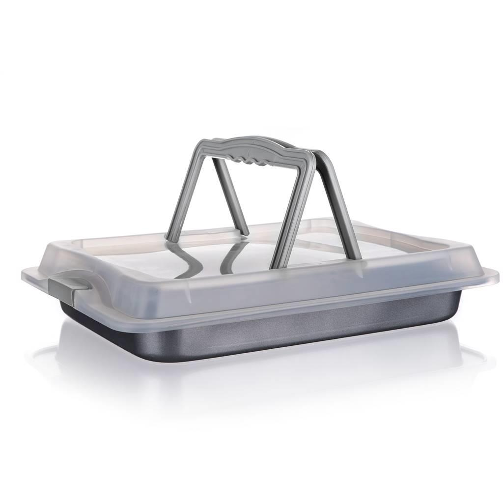 BANQUET CULINARIA Sütőtepsi tapadásmentes felülettel és fedővel, 42×29×4 cm (A03359)