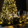 Инсталация за коледна елха Twinkly Gold Edition Generation 2, 250 светодиода AWW, Wi-Fi, Bluetooth, Управление чрез приложение на смартфон, Дължина 20 метра