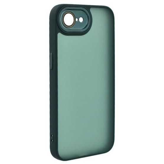 Gigapack Apple iPhone 16e szilikon tok akril hátlappal sötétzöld (GP-167729)