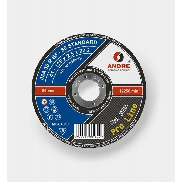 Andre TARCZA DO METALU 125 x 2,5mm METAL PRO LINE 95A30RBF