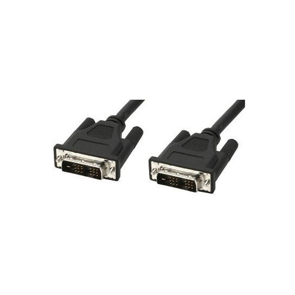Techly 5.0m DVI-D Single Link M/M DVI kabel 5 m Zwart