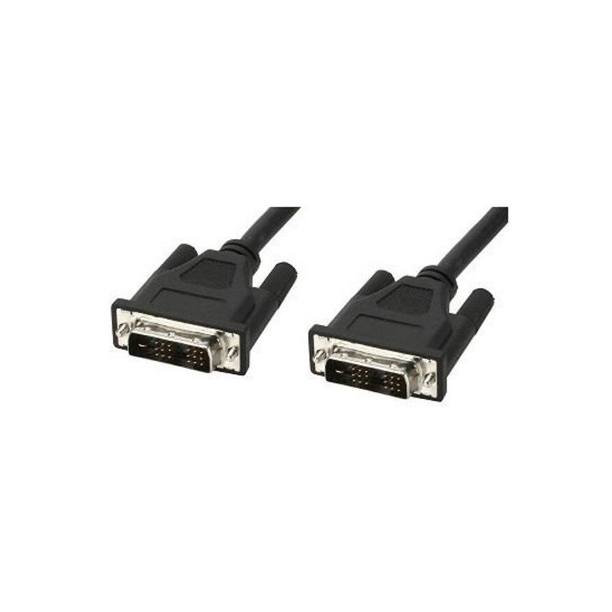 Techly 5.0m DVI-D Single Link M/M DVI kábel 5 M Fekete (ICOC-DVI-8050)