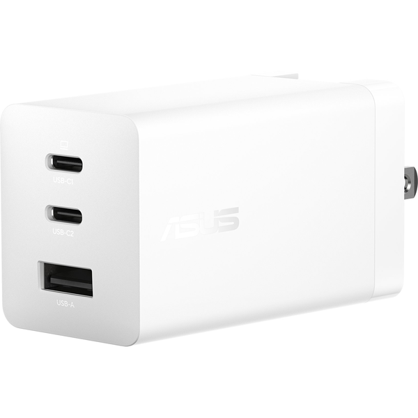 ASUS 100W USB-C GaN Charger Universel Hvid Vekselstrøm Hurtig opladning Indendørs