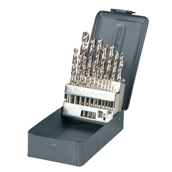 Wiertło Pro-Line do metalu HSS walcowe 1,5 2 7 4,5 4 5,5 5 1 3 2,5 3,5 6 10 6,5 7,5 8 8,5 9 9,5mm zestaw (77219)