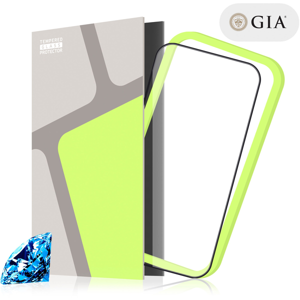 Tempered Glass Protector iPhone 16 Pro üvegfólia - 55 karátos zafír + GIA® tanúsítvány + applikátor