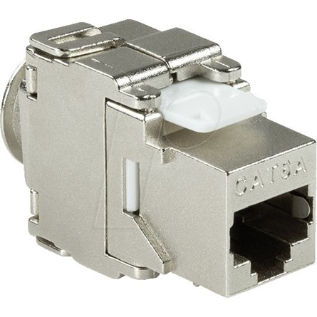 Logilink Cat.6A Keystone Jack STP AWG 22-26, 17,2 mm szélesség (NK4016) (NK4016)