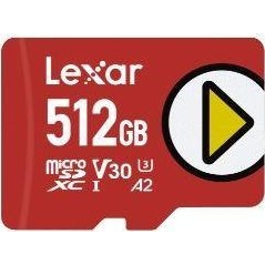 Lexar PLAY | 512 GB | microSDXC | Flash memory class 30
