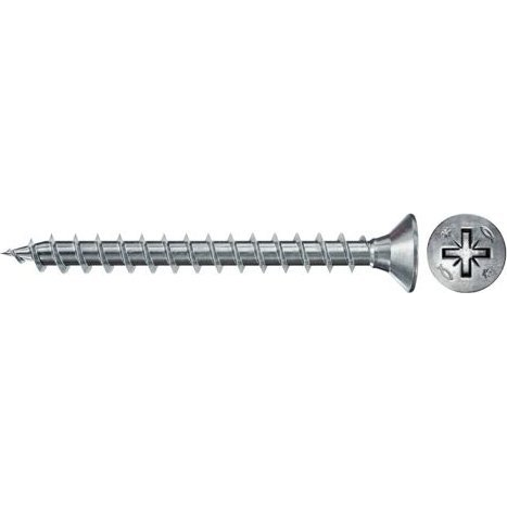 Fischer 670023 Power-Fast II CZF Szorítólemezes csavarok 3 mm 12 mm Kereszthornyú Pozidriv Acél Galvanikusan cinkezett 200 db (670023)