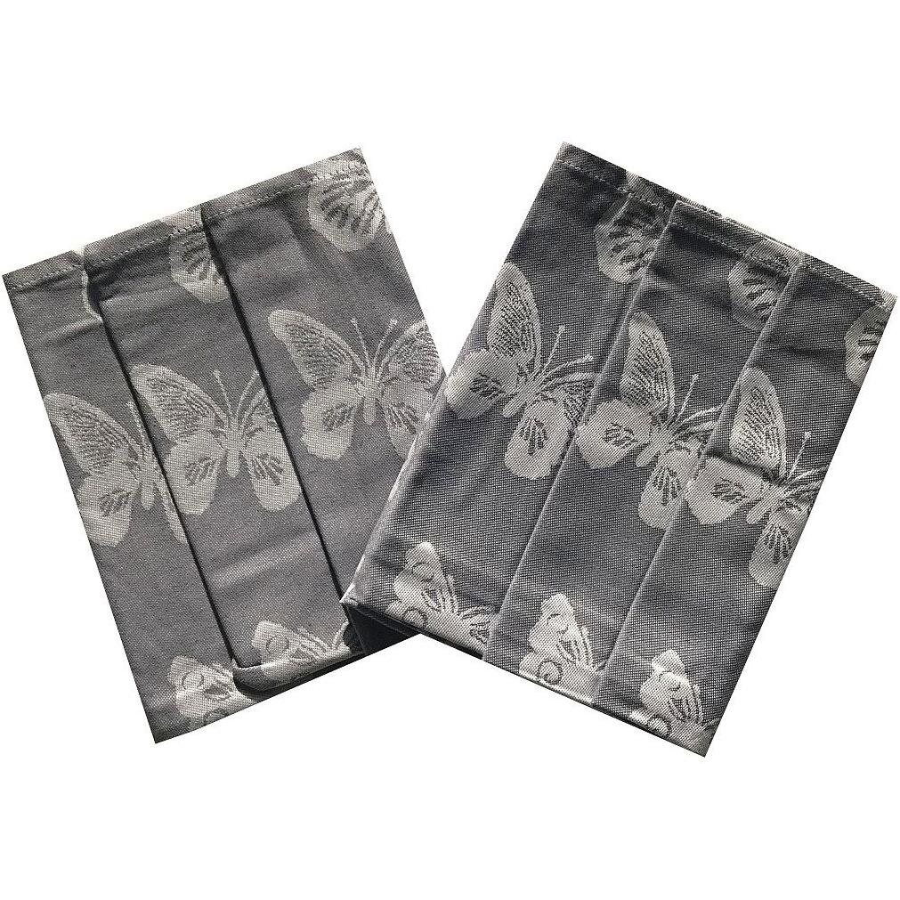 Svitap Extra absorbent towel 50×70 Butterflies - grey - 3 pcs (040500-MOTYLCISEA)