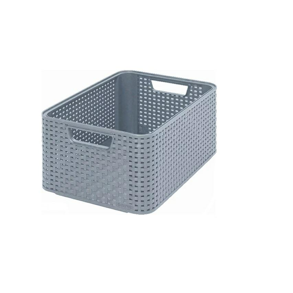 Box Style M 38,6x28,7x17cm light grey