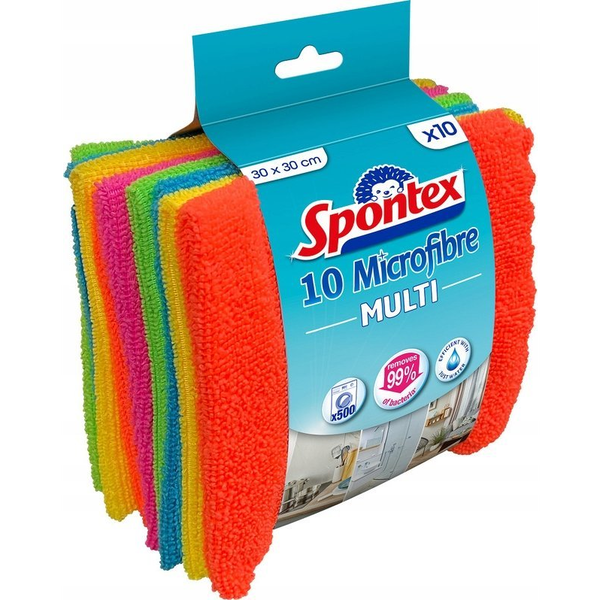 SPONTEX  PANNI MICROFIBRA           MILLEUSI 10 PZ.
